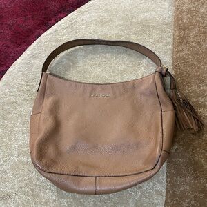 Michael Kors Brown Leather Hobo Bag